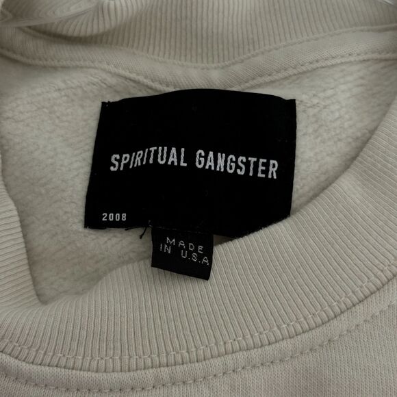 SPIRITUAL GANGSTER Classic Crewneck Sweatshirt L Oversized Birch NWT B75 - Picture 5 of 7